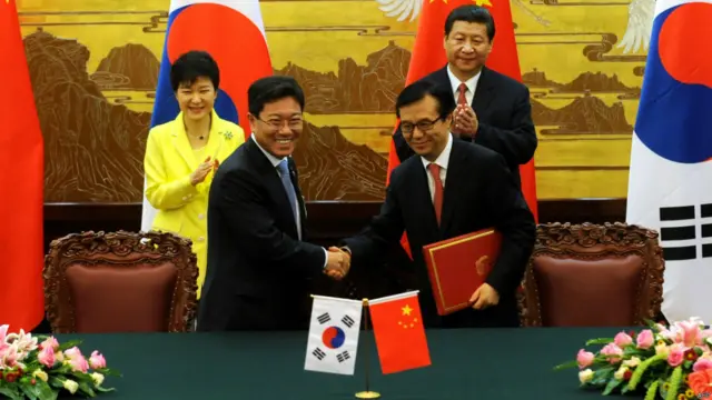 两国元首共同见证了多项双边合作文件的签署，涉及经贸、金融、科技、节能、海洋科学等领域。 