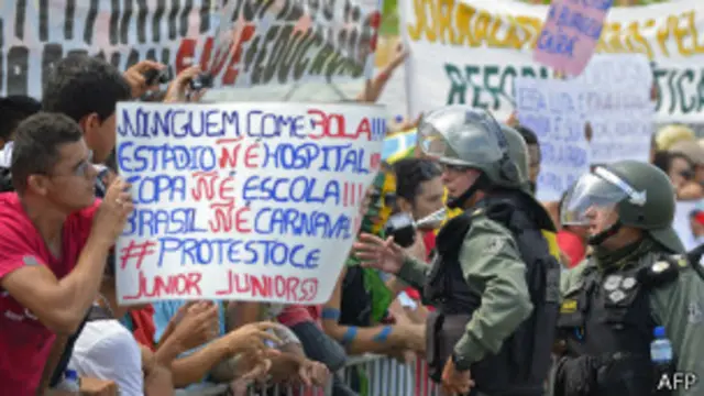 Protestos em Fortaleza (AFP)