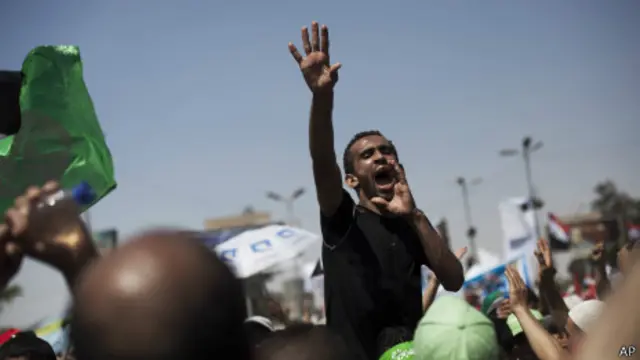 На митинге в Каире