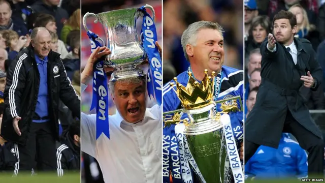 Grant'tan sonra takımın başına pekçok teknik adam geçti. Luiz Felipe Scolari Temmuz 2008'de, Guus Hiddink 2009 sezonunun başında, Carlo Ancelotti, Haziran 2011'de Chelsea menajeri oldu. Andre Villa-Boas da Mart 2012'ye kadar takımın başında kalabildi. 