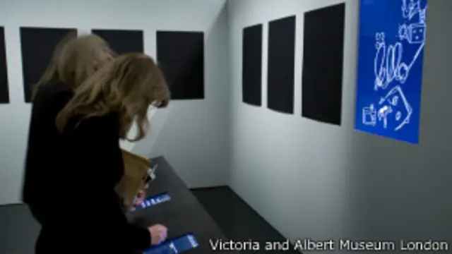 Интерактивная часть выставки "Дворец памяти" в Музее Виктории и Альберта 