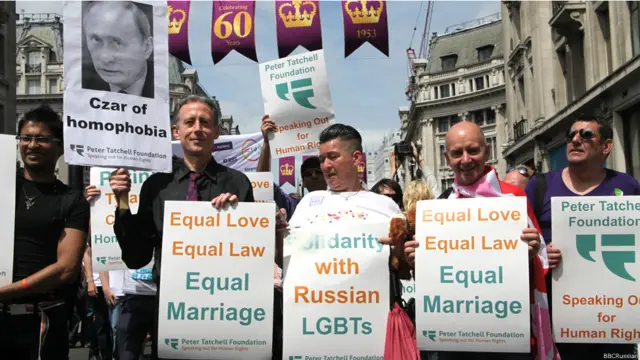 Протест против политики российских властей 