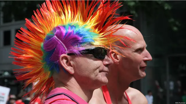 Участники гей-парада