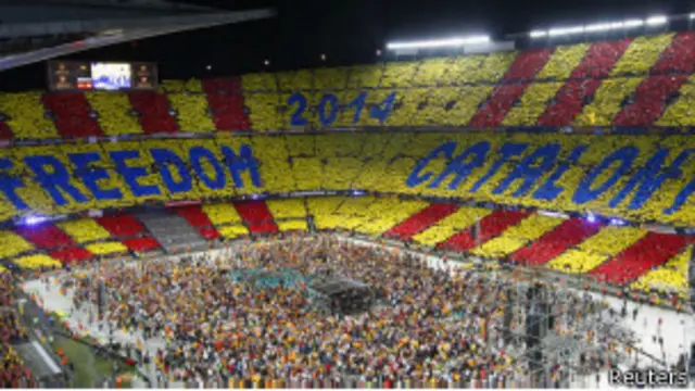 Aspecto del Camp Nou