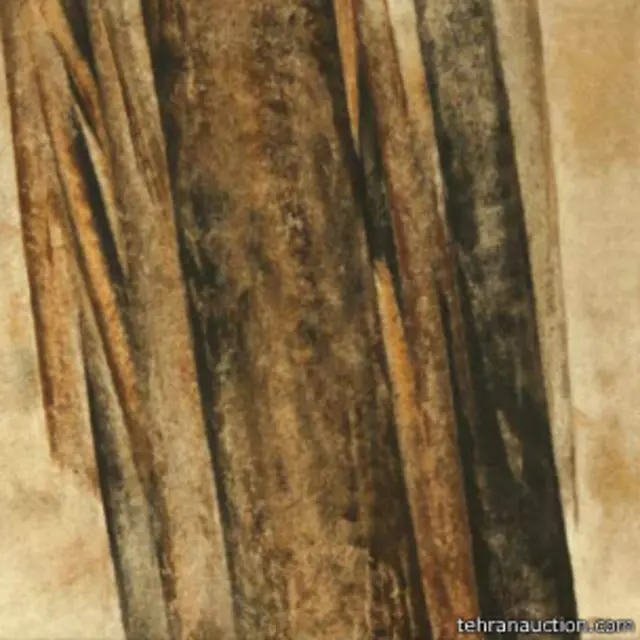 'بدون عنوان' از مجموعه 'تنه درختان' بود که با قیمت پایه ۳۰۰ میلیون به حراج گذاشته شد و بیش از دو برابر قیمت پایه به فروش رفت