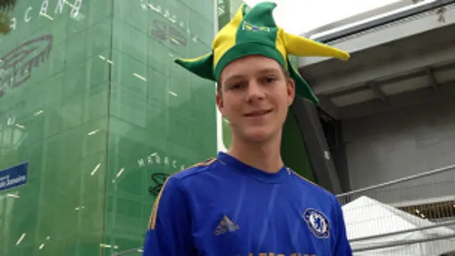 O estudante britânico Jack Carbutt (Rogerio Wassermann - BBC Brasil)