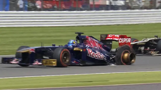 Kerusakan ban di Siliverstone