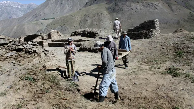 Работа на раскопках