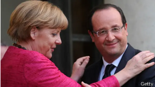 Франсуа Олланд и Ангела Меркель