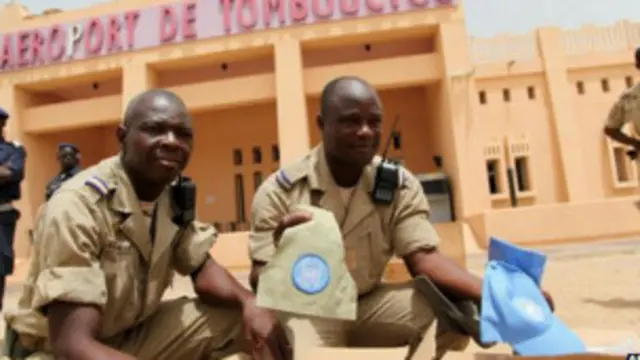 Soldats africains de la Minusma