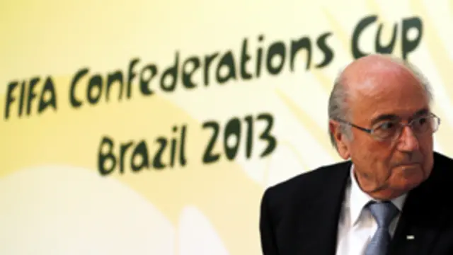 كان بلاتر يتحدث في ريو دي جانيرو