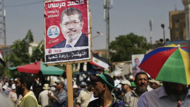 Pendukung Presiden Morsi