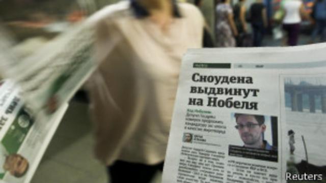 Snowden en los diarios rusos