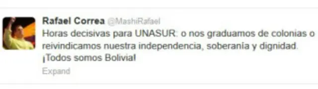 Twitter Rafael Correa