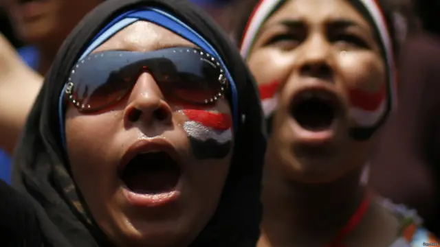 معترضان خواستار استعفای محمد مرسی، رییس جمهور، هستند