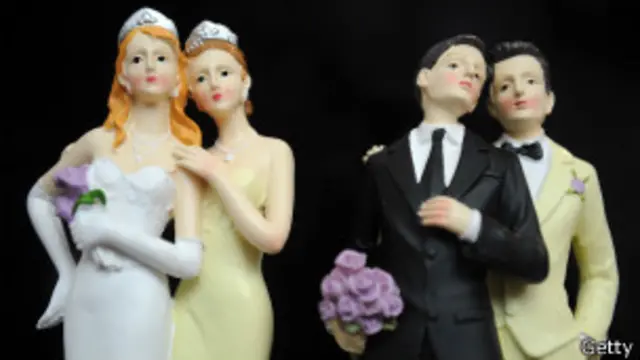 Gay wedding cake decoration, Getty images