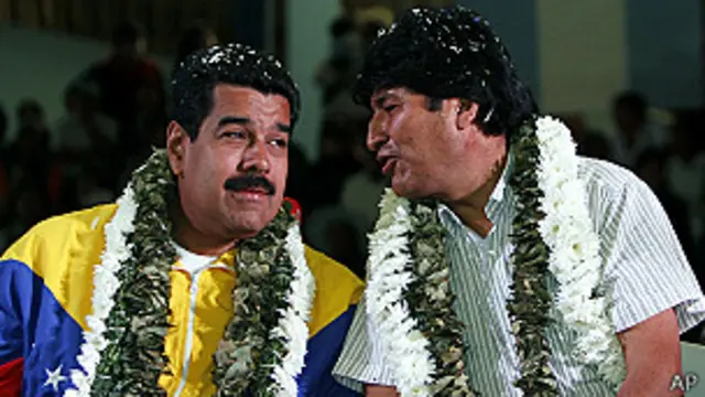 Nicolás Maduro y Evo Morales