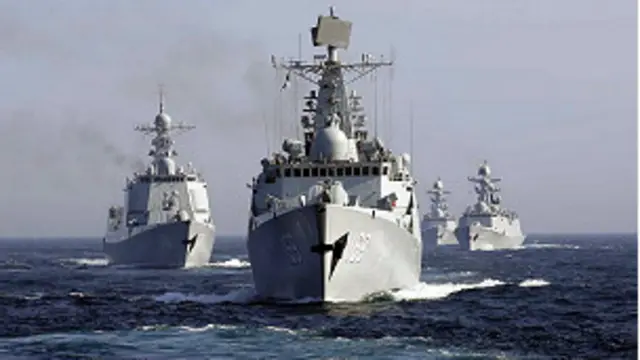 去年中國海軍和俄羅斯海軍也曾舉行聯合演習