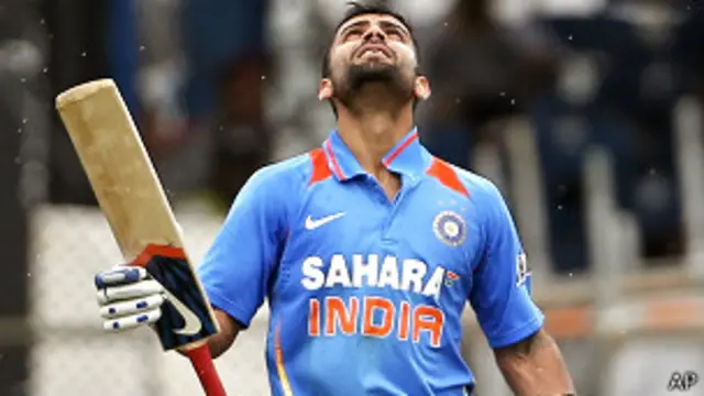 ویراٹ کوہلی نے ویسٹ انڈیز کے خلاف کپتانی کرتے ہوئے حالیہ سہ رخی ٹورنامنٹ میں سنچری بنائی