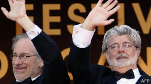 Steven Spielberg y George Lucas