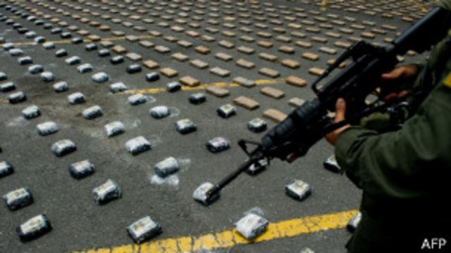 Cocaína capturada por las autoridades colombianas.