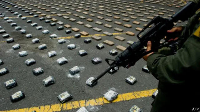 Kokain yang ditangkap di Kolombia.