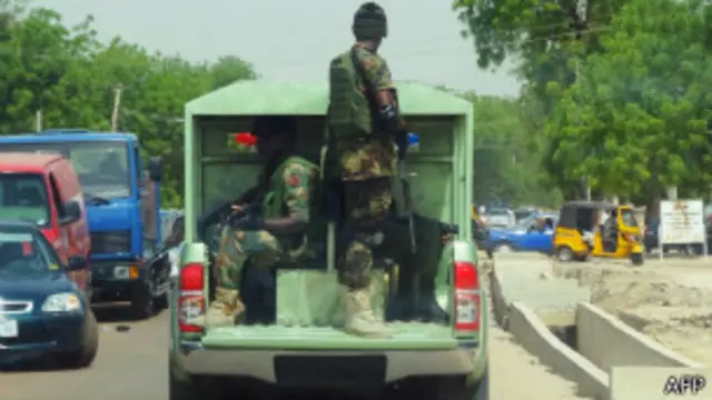 Нигерийские военные в штате Йобе