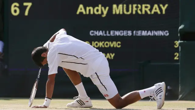 Murray tras vencer en WImbledon