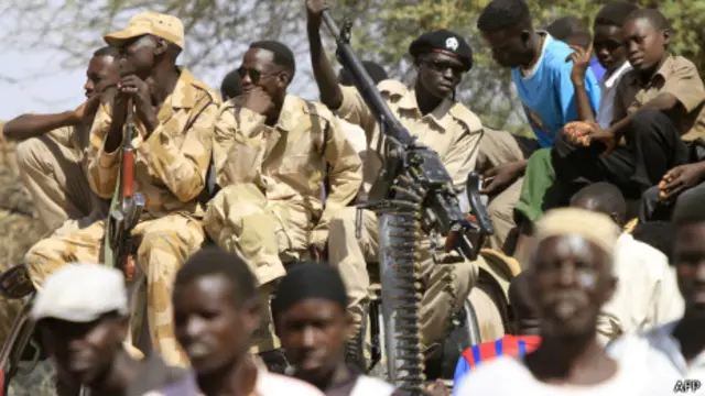 جنود سودانيين في دارفور 