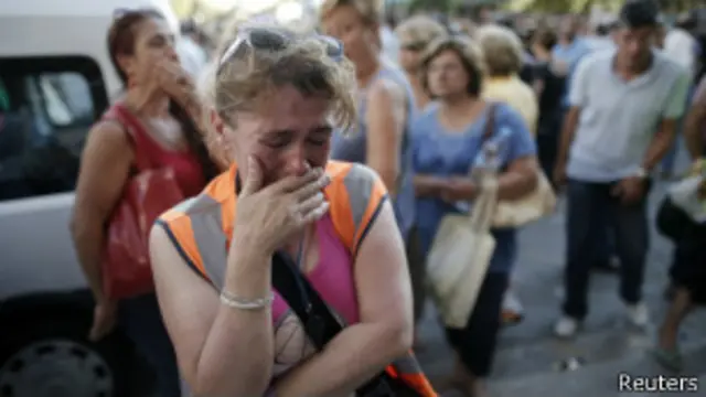 Демонстрация муниципальных работников в Афинах