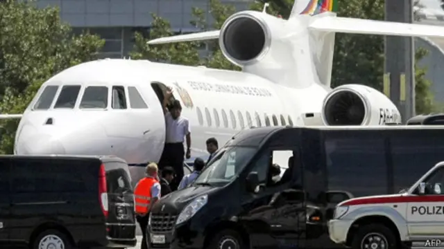 Avión de Evo Morales