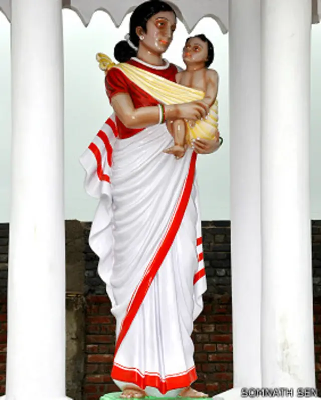 حضرت مریم اور نونہال عیسی مسیح قبائيلی شکل میں