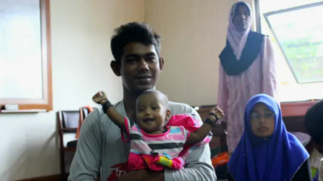 Sebagian pengungsi Rohingya yang ditampung di YLBHI, Jakarta.