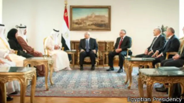 هیات اعزامی امارات در ملاقات با منصور