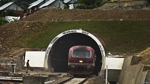 कश्मीर, रेल