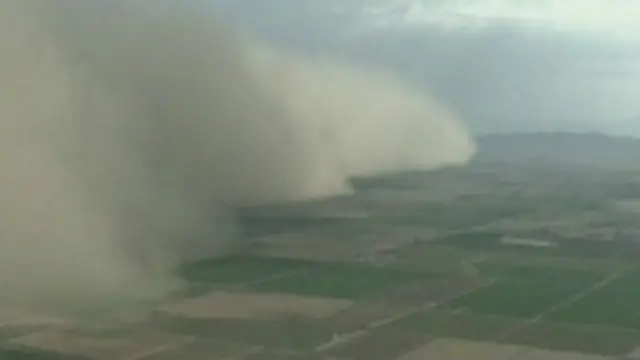Tempestade de areia no Arizona. Imagem: reprodução de vídeo