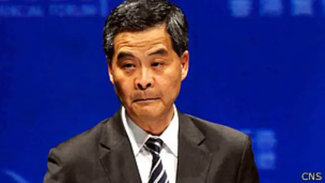 梁振英（中新社资料图片）