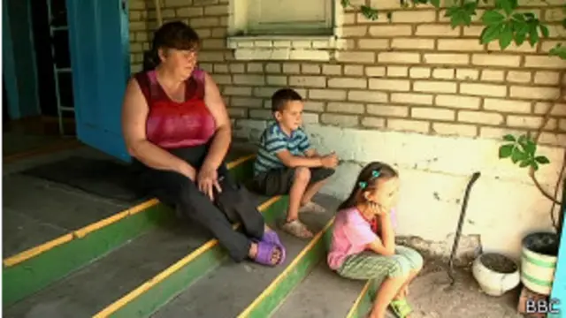 Семья в белорусском селе