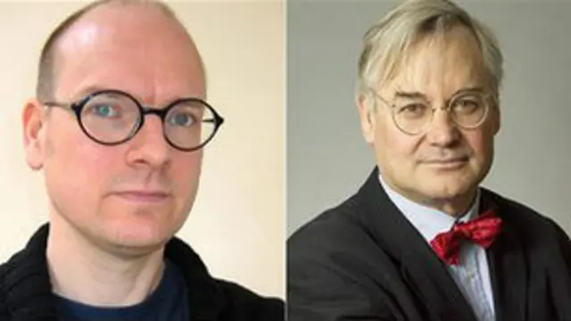 Penulis Dave Shelton (kiri) dan editornya, David Fickling.