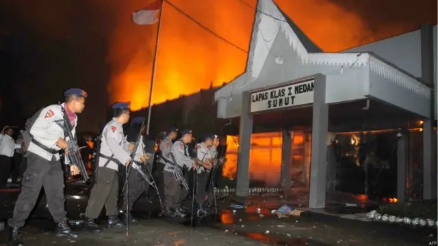 pintu masuk Lapas Tanjung Gusta di Medan, foto oleh Kharisma Tarigan, AFP