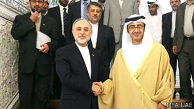 صالحی و وزیر خارجه امارات