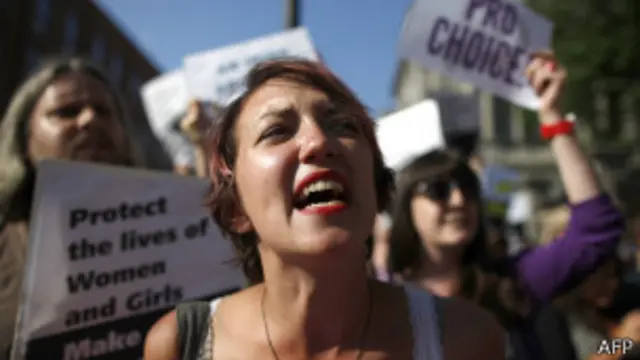 Pro-choice supporter