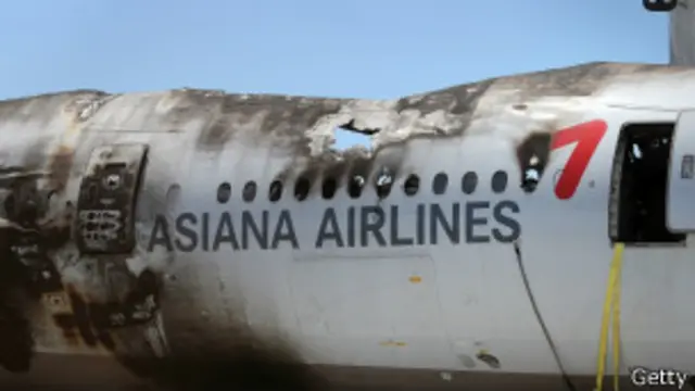 韩亚航空失事飞机