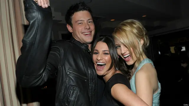 Cory Monteith, Lea Michele y Dianna Agron