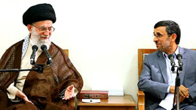 احمدی نژاد و خامنه ای