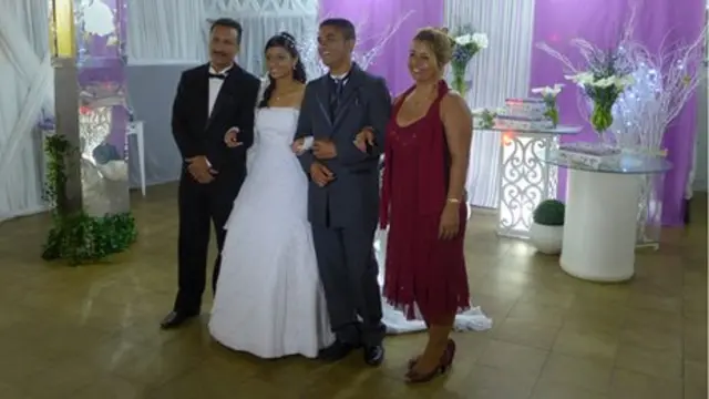 Taina ve Francisco, düğün harcamaları için 4 bin dolar biriktirdi.