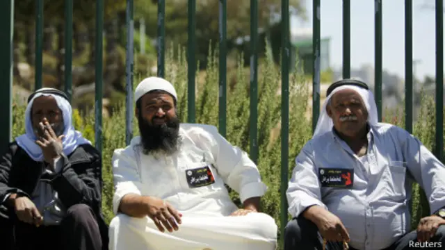 بدو محتجون على خطة برافر أمام الكنيست الإسرائيلي