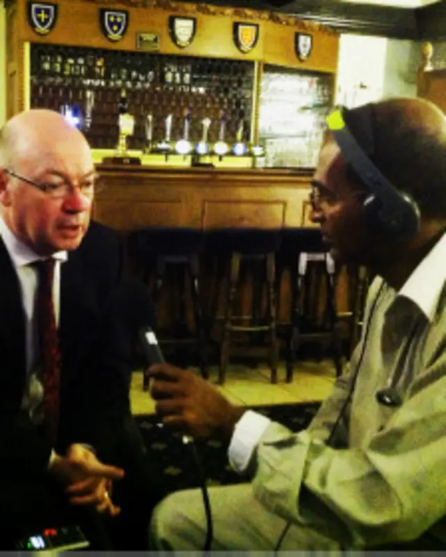 Minister Burt with Saroj Pathirana