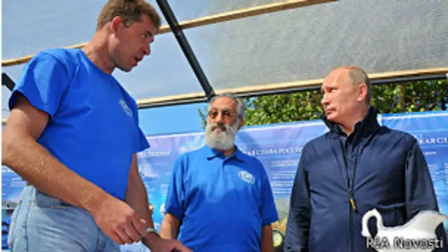 Путин опустился на дно Балтийского моря