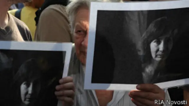 Пикет памяти правозащитницы Натальи Эстемировой